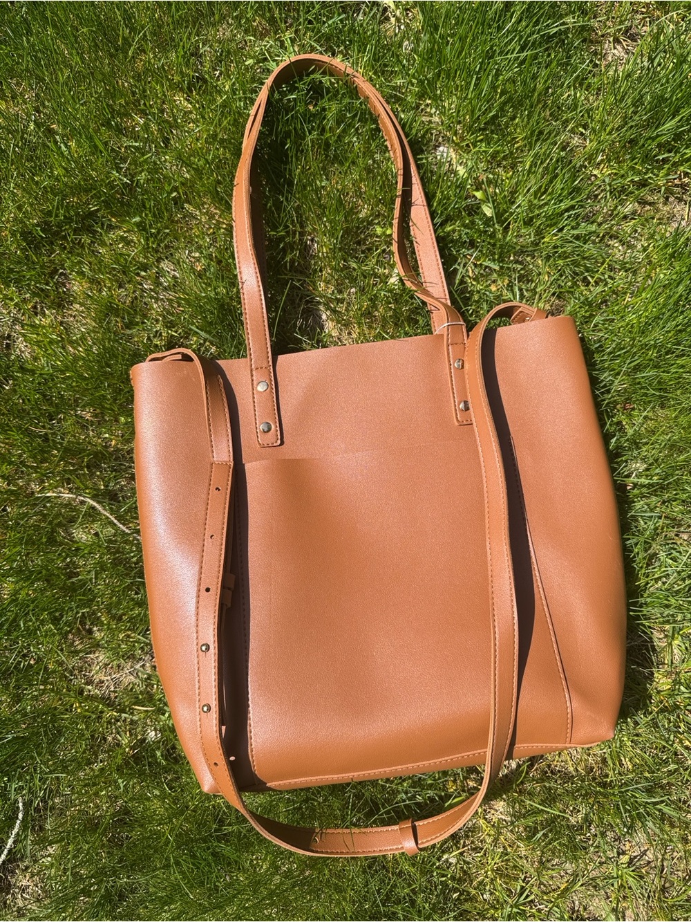 Classic Brown Vegan Leather Purse